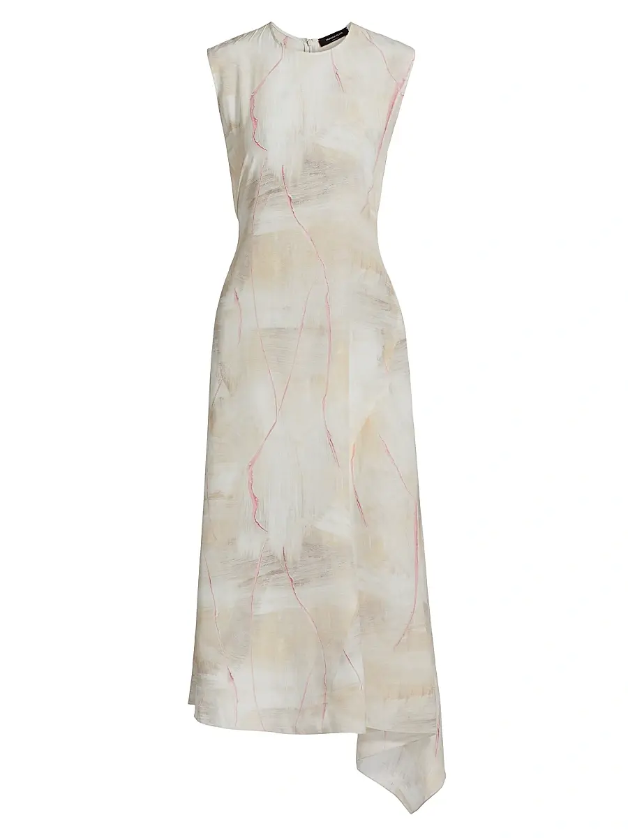 Fabiana Filippi Women's Crepe De Chine Draped Midi-Dress