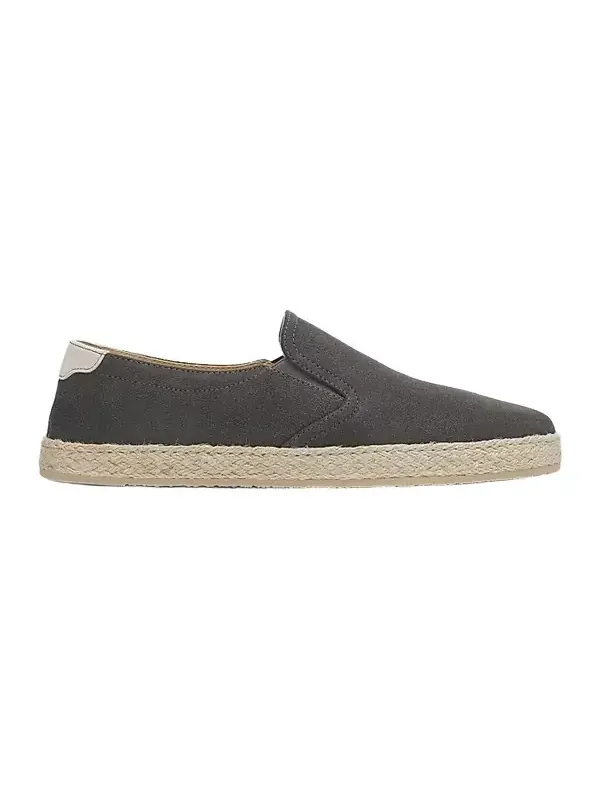 Brunello Cucinelli Men's Suede Braided-Midsole Espadrilles