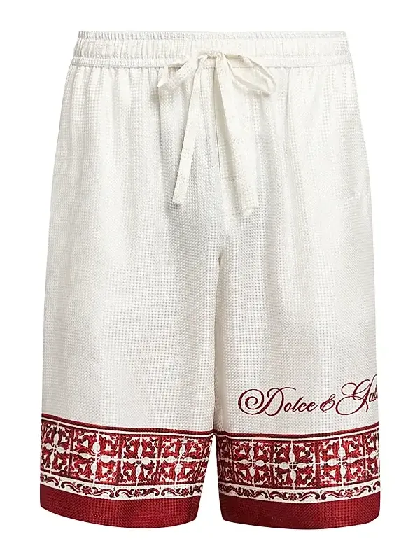 Men's Jacquard Silk Twill Shorts