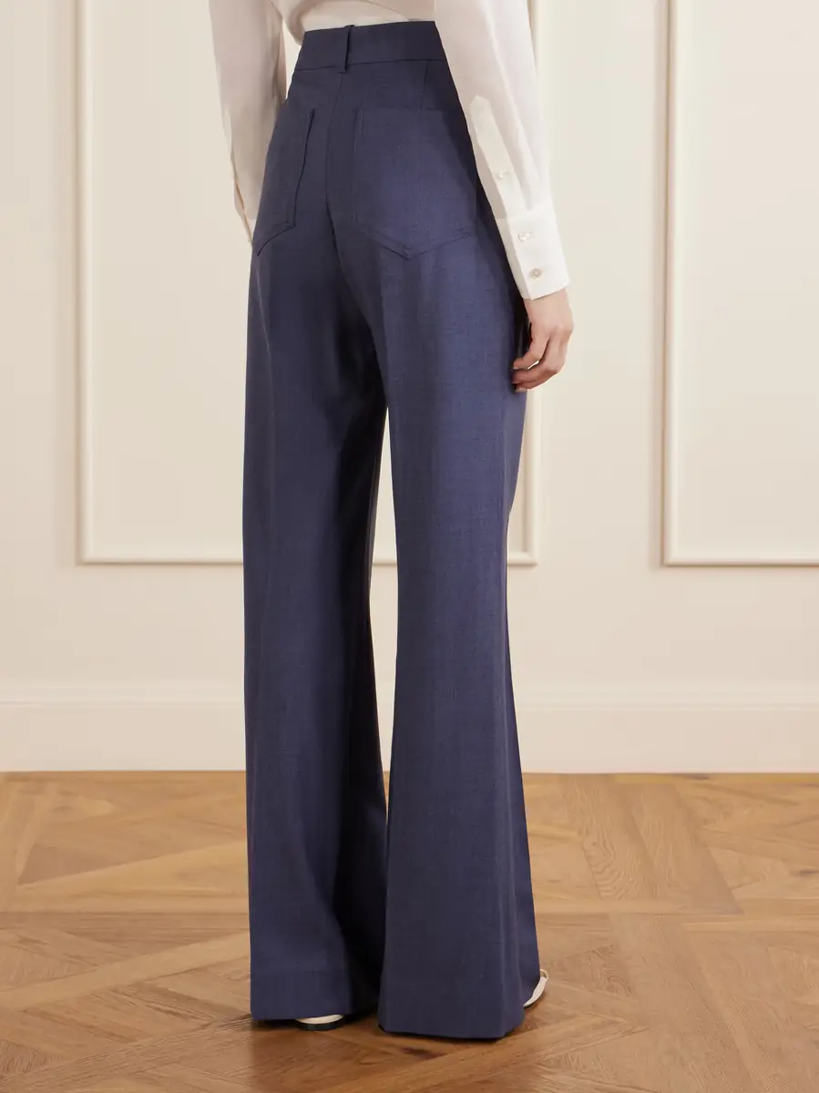 Victoria Beckham Alina woven wide-leg pants | Thumbnail 4