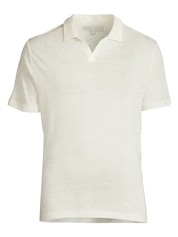Men's Shaun Linen Polo Shirt