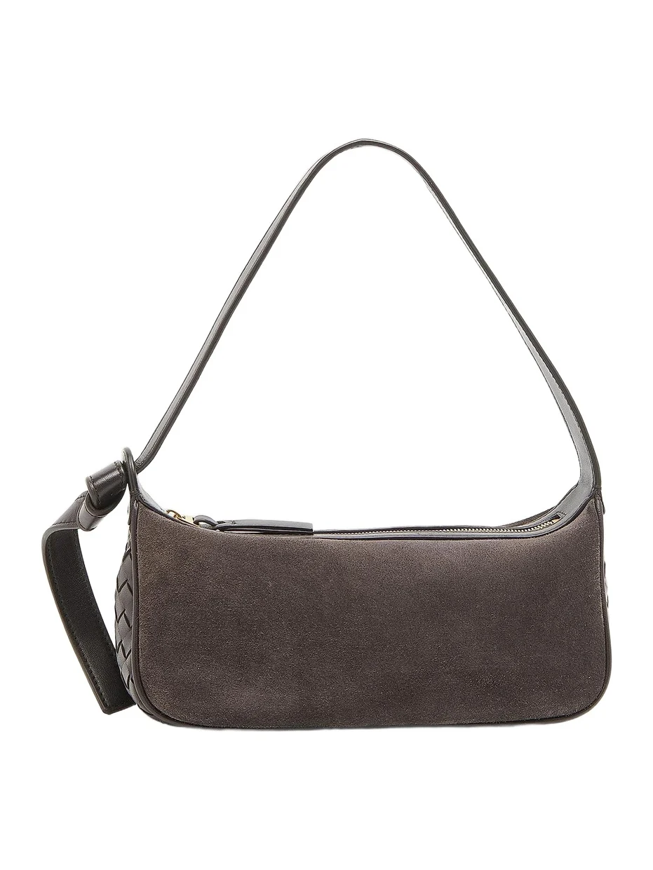 Women's Nodo Intrecciato Suede Shoulder Bag Women's Nodo Intrecciato Suede Shoulder Bag