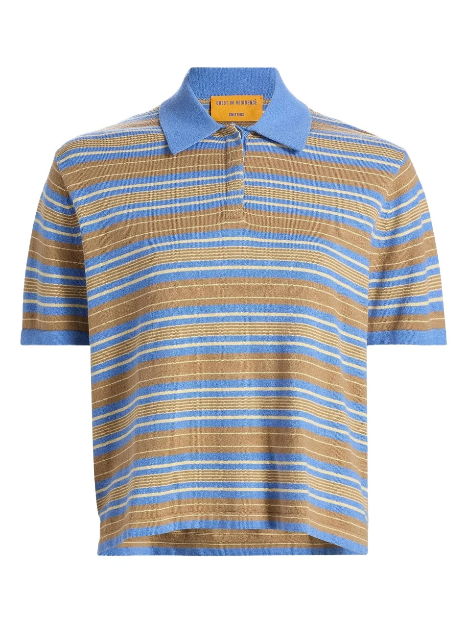 Women's Striped Cotton-Cashmere Polo Shirt Women's Striped Cotton-Cashmere Polo Shirt