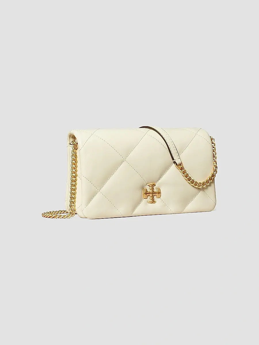 Tory Burch Women's Kira Diamond Leather Chain Wallet | Thumbnail 3 Tory Burch Women's Kira Diamond Leather Chain Wallet | Thumbnail 3