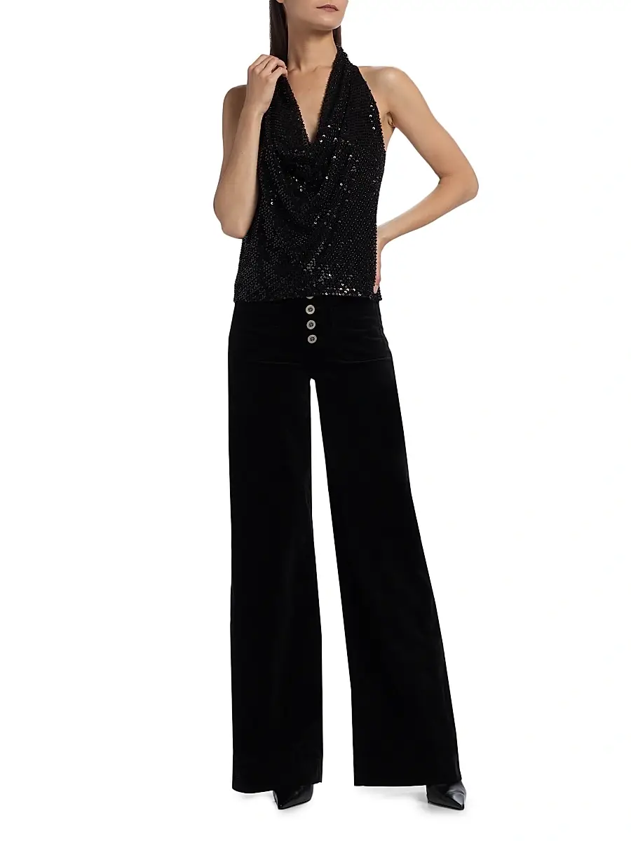 Ramy Brook Women's Cindy Velvet Wide-Leg Pants | Thumbnail 2 Ramy Brook Women's Cindy Velvet Wide-Leg Pants | Thumbnail 2