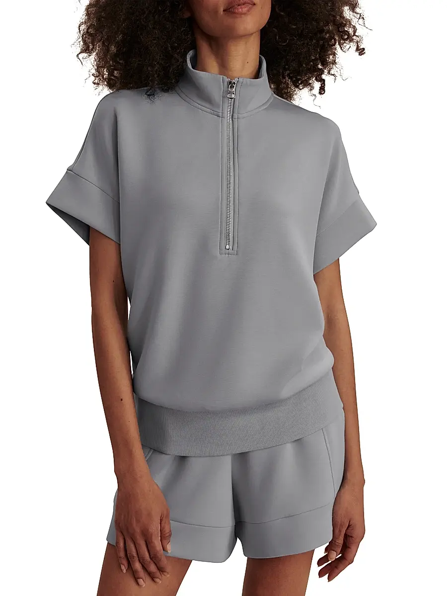 Varley Women's Ritchie Short-Sleeve Half-Zip Pullover | Thumbnail 3 Varley Women's Ritchie Short-Sleeve Half-Zip Pullover | Thumbnail 3