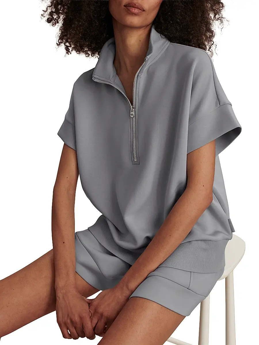 Varley Women's Ritchie Short-Sleeve Half-Zip Pullover | Thumbnail 7 Varley Women's Ritchie Short-Sleeve Half-Zip Pullover | Thumbnail 7