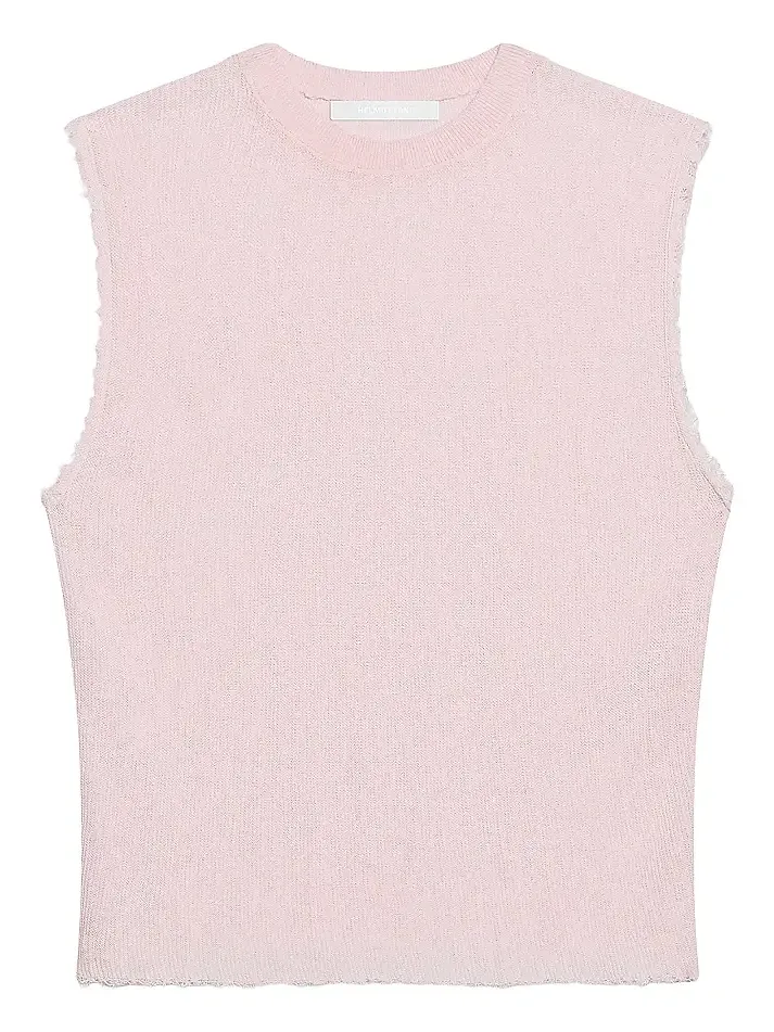 Women's Raw-Edge Linen-Cotton Tank Women's Raw-Edge Linen-Cotton Tank
