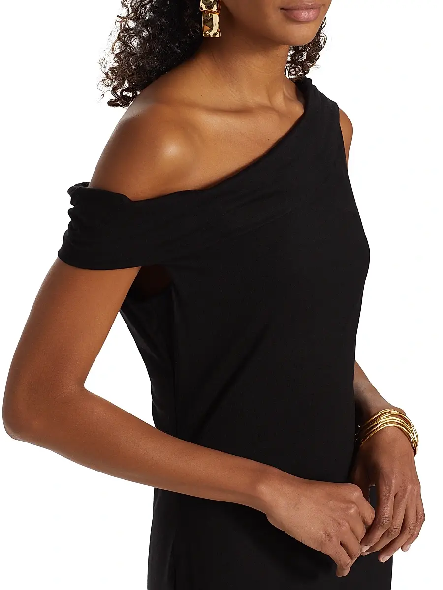 Reformation Women's Jaman Draped One-Shoulder Midi-Dress | Thumbnail 6