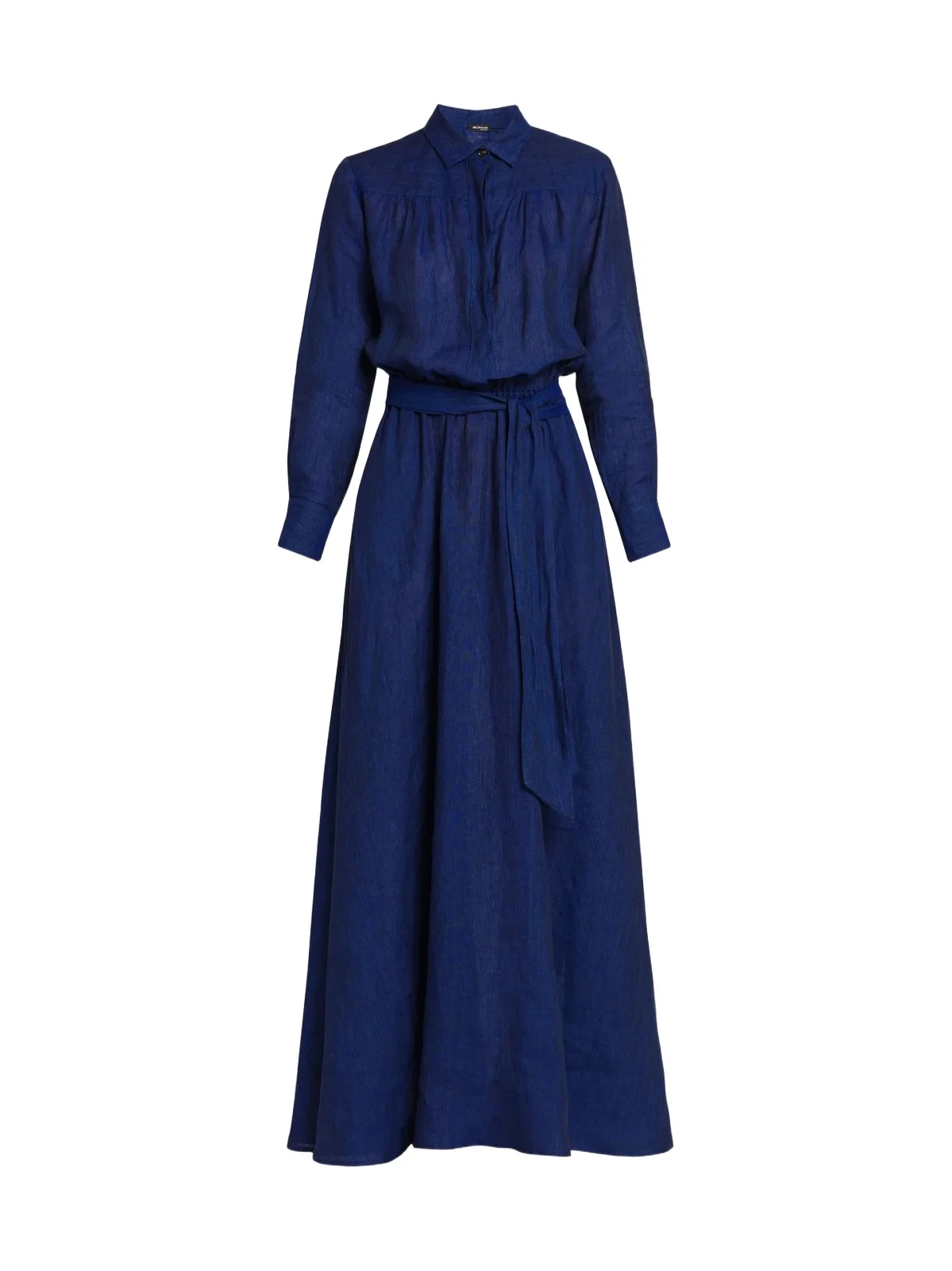 Kiton Women's Linen Tie-Waist Shirtdress