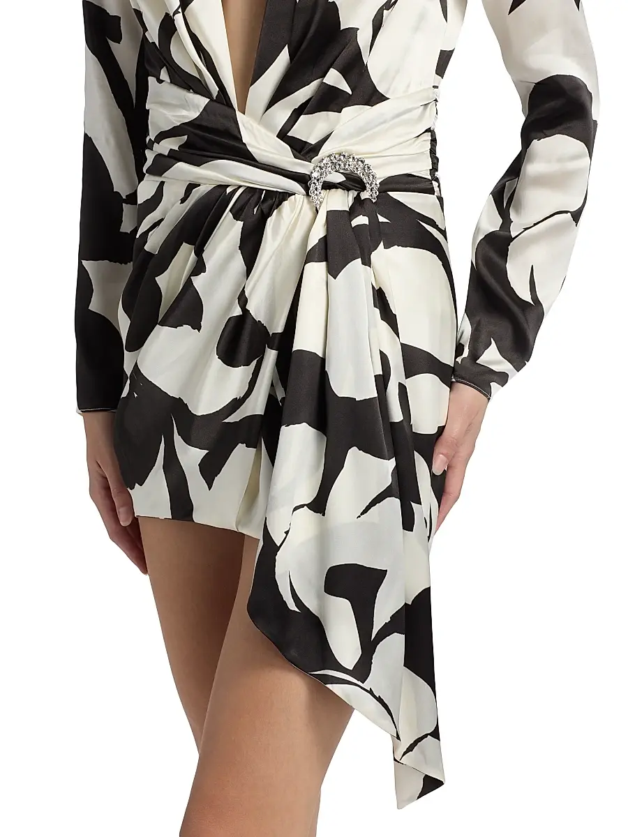 Ronny Kobo Women's Kit Abstract Belted Minidress | Thumbnail 6 Ronny Kobo Women's Kit Abstract Belted Minidress | Thumbnail 6