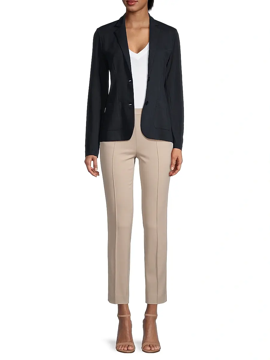 MAJESTIC FILATURES Women's Soft Touch Two-Button Blazer | Thumbnail 2