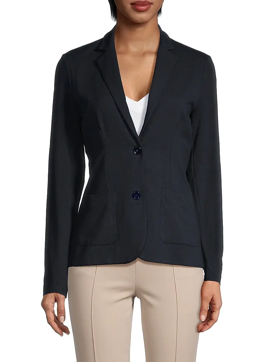 MAJESTIC FILATURES Women's Soft Touch Two-Button Blazer | Thumbnail 3