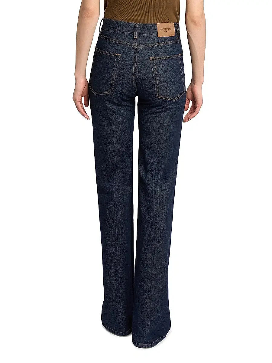 Saint Laurent Women's 70's High-Rise Jeans | Thumbnail 6 Saint Laurent Women's 70's High-Rise Jeans | Thumbnail 6