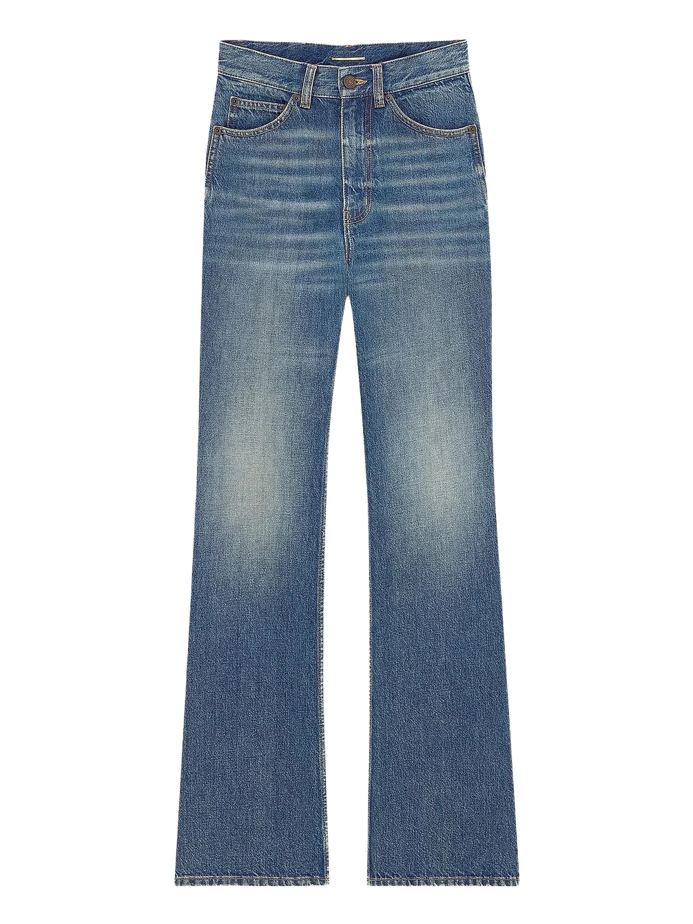 Saint Laurent Women's Clyde High-Rise Straight Jeans
