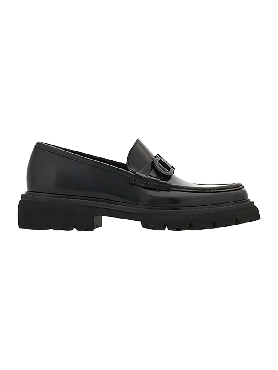 Men's Patent Leather Lug-Sole Loafers