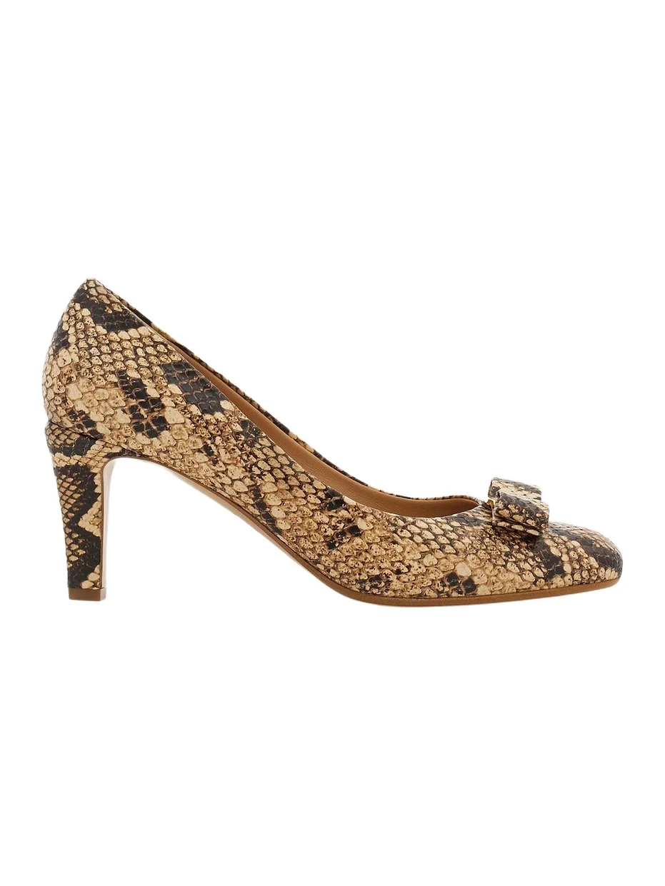 Women's Carla 70MM Snake-Embossed Leather Pumps Women's Carla 70MM Snake-Embossed Leather Pumps