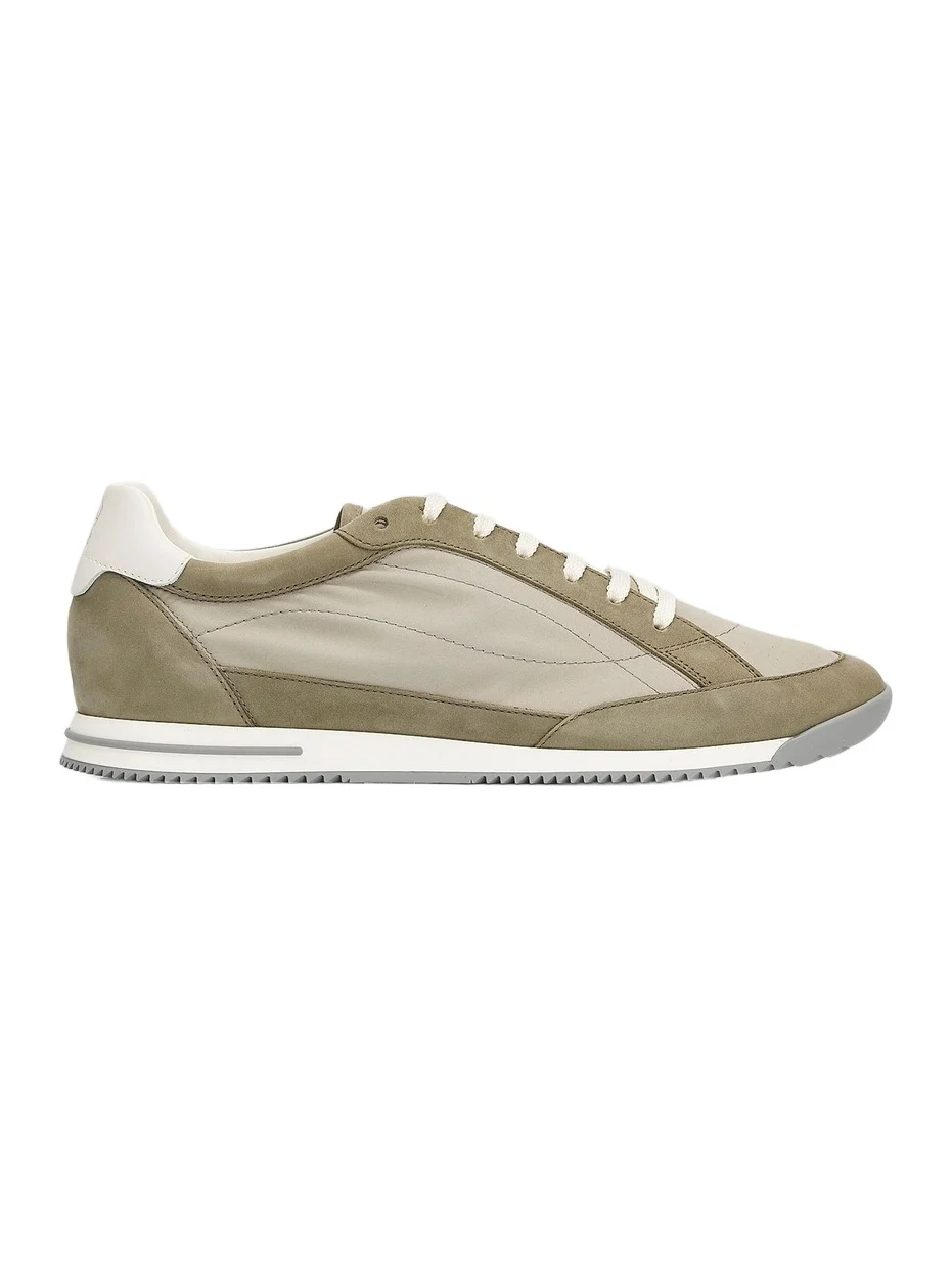 Men's Nylon-Suede Low-Top Sneakers Men's Nylon-Suede Low-Top Sneakers