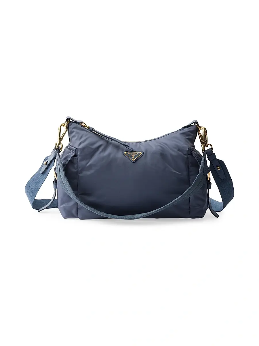 Prada Women's Explore Large Re-Nylon and Leather Shoulder Bag