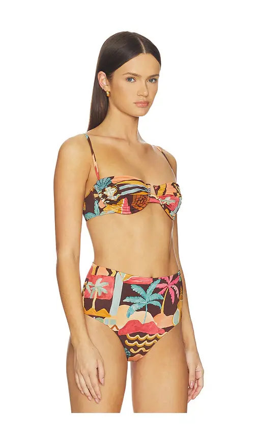 MINKPINK Isola Gathered Bikini Top | Thumbnail 2