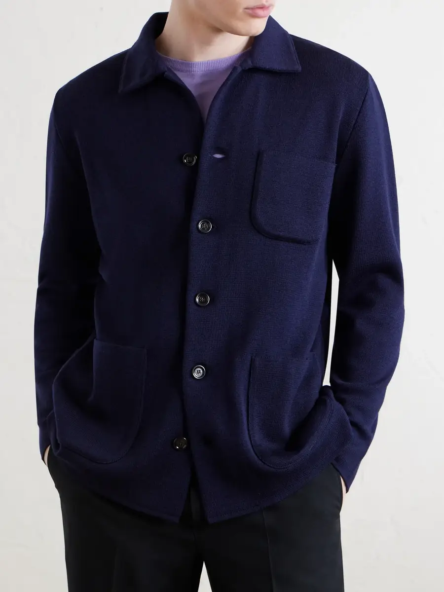 Lardini Virgin Wool Cardigan - Men | Thumbnail 3 Lardini Virgin Wool Cardigan - Men | Thumbnail 3