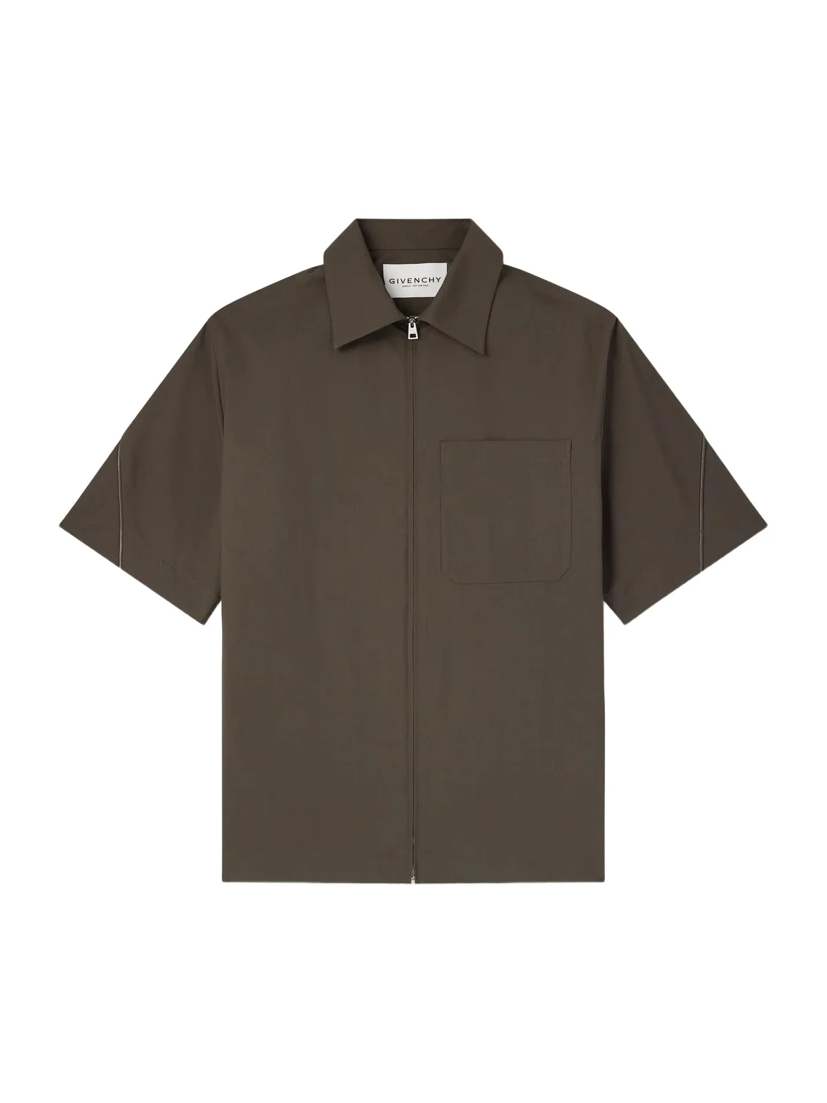 Recycled Woven Zip-Up Shirt - Men