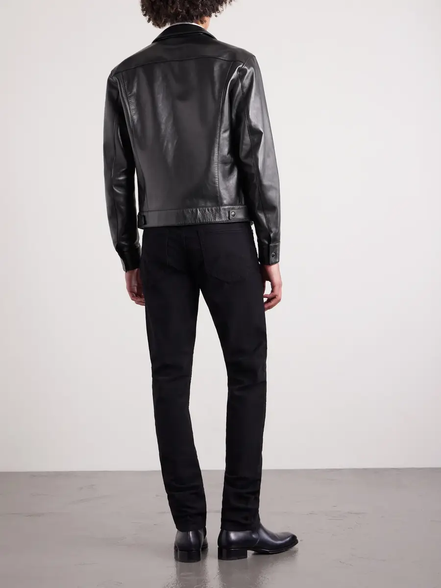 Tom Ford Slim-Fit Leather Jacket - Men | Thumbnail 4
