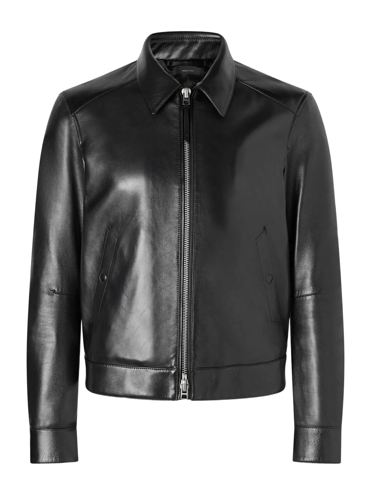 Slim-Fit Leather Jacket - Men Slim-Fit Leather Jacket - Men