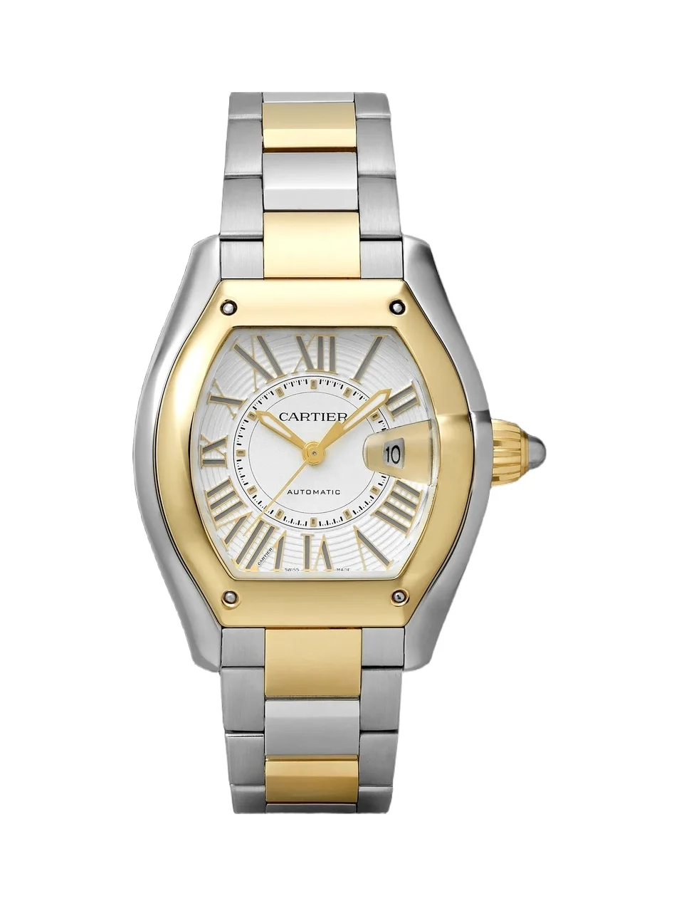 Cartier Roadster de Automatic Interchangeable 18-Karat Gold and Stainless Steel Watch, Ref. W2RD0009 - Men