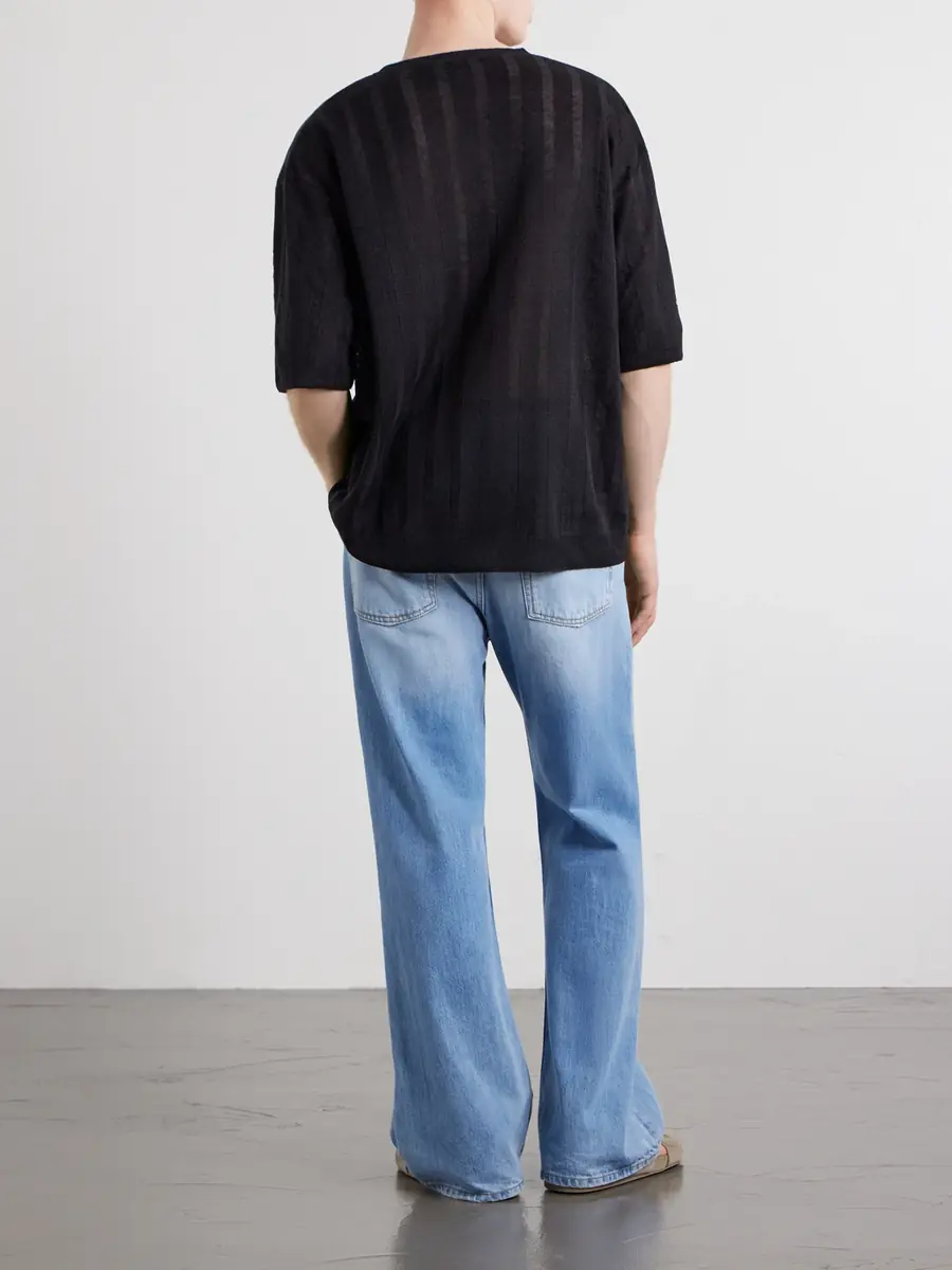 Loewe Paula's Ibiza Knitted Linen-Blend T-Shirt - Men | Thumbnail 4 Loewe Paula's Ibiza Knitted Linen-Blend T-Shirt - Men | Thumbnail 4
