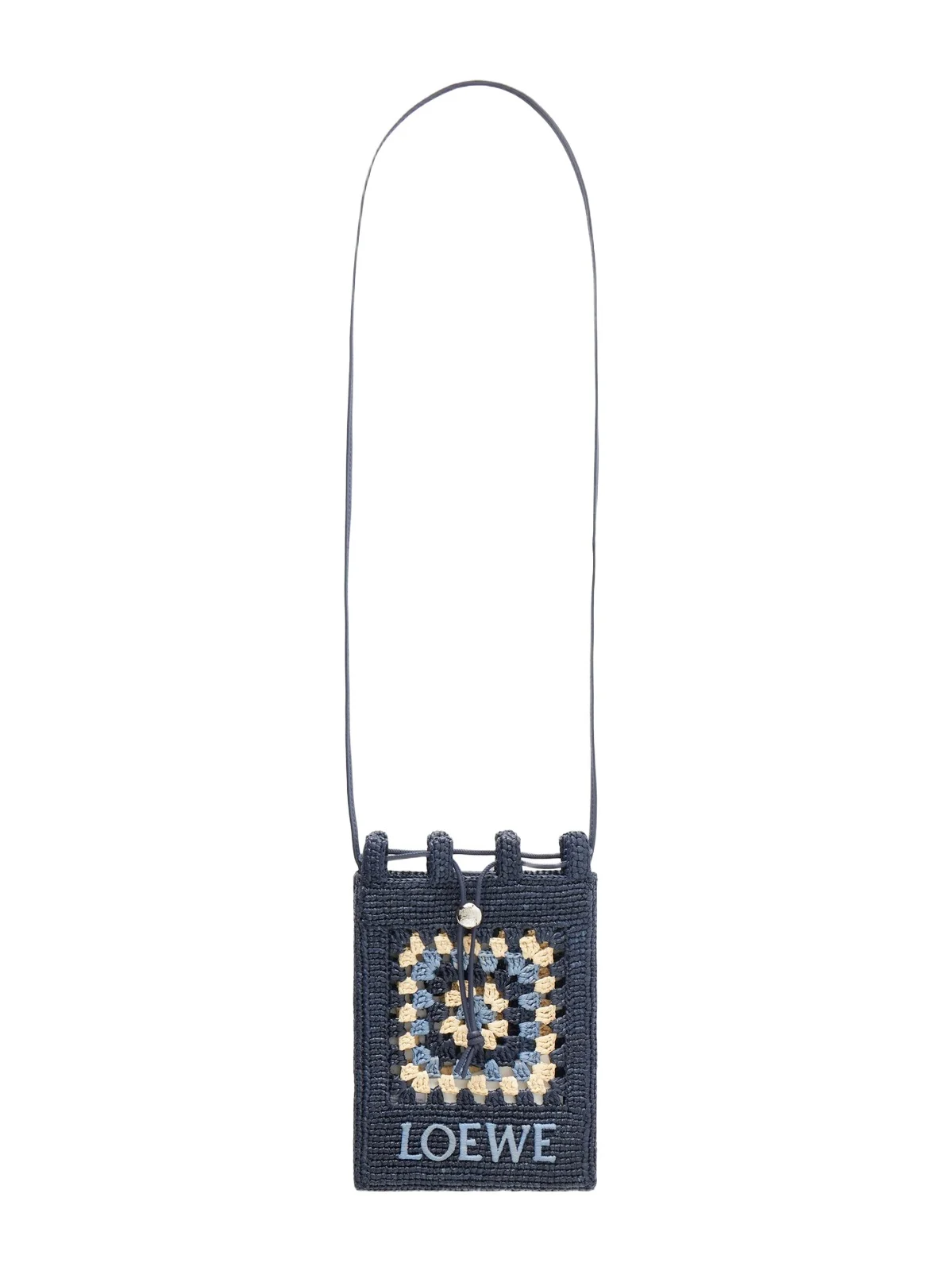 Paula's Ibiza Logo-Embroidered Leather-Trimmed Crochet-Knit Raffia Bucket Bag - Men Paula's Ibiza Logo-Embroidered Leather-Trimmed Crochet-Knit Raffia Bucket Bag - Men