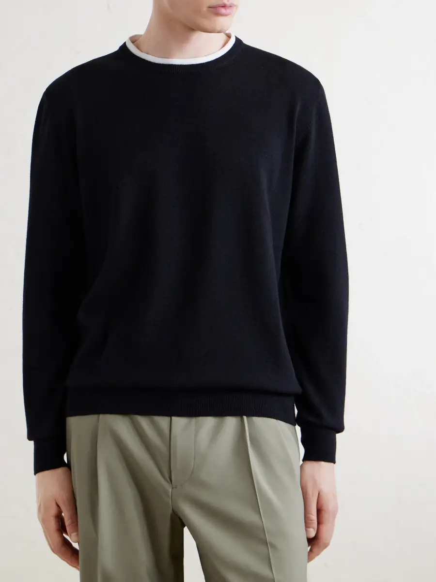Lardini Wool and Cashmere-Blend Sweater - Men | Thumbnail 3 Lardini Wool and Cashmere-Blend Sweater - Men | Thumbnail 3