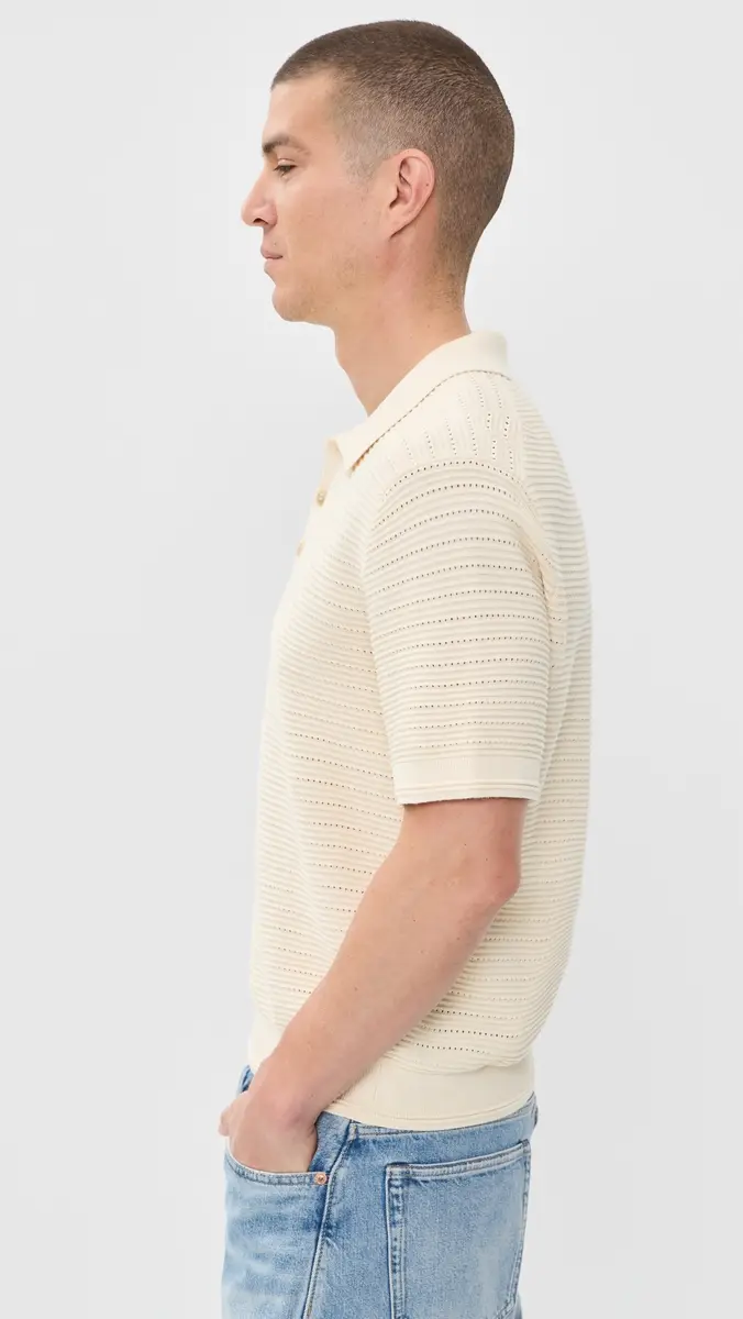 Madewell Short Sleeve Stitch Interest Polo | Thumbnail 4 Madewell Short Sleeve Stitch Interest Polo | Thumbnail 4