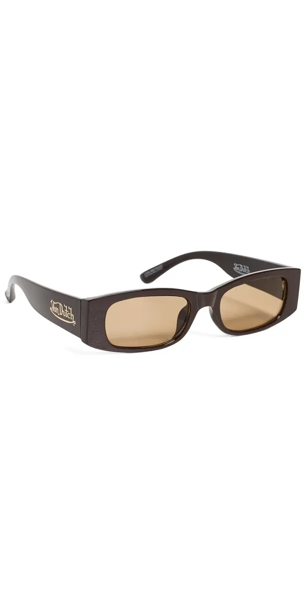 AIRE x Von Dutch Innocence Sunglasses Chocolate One Size | Image 1 AIRE x Von Dutch Innocence Sunglasses Chocolate One Size | Image 1