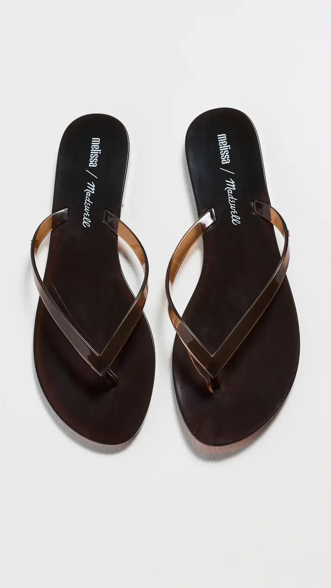 Madewell x Melissa Jelly Flip Flops Dark Brown | Thumbnail 2