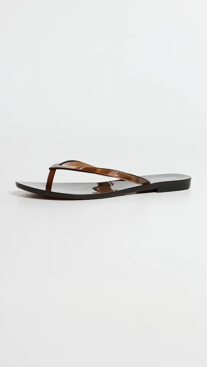 Madewell x Melissa Jelly Flip Flops Dark Brown | Thumbnail 5