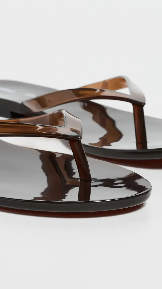 Madewell x Melissa Jelly Flip Flops Dark Brown | Thumbnail 6