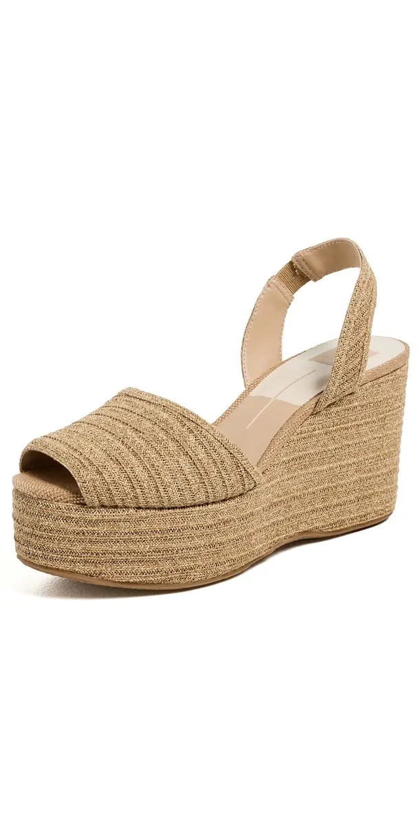 Dolce Vita Akera Wedge Espadrilles Natural Raffia | Image 1 Dolce Vita Akera Wedge Espadrilles Natural Raffia | Image 1