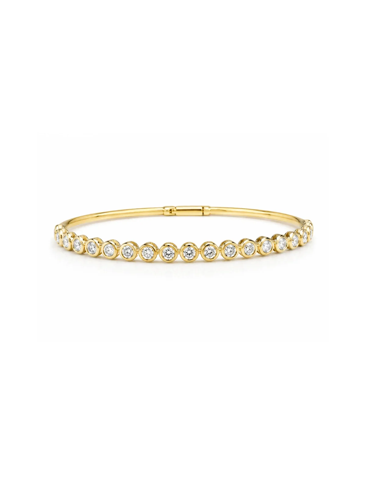 0.83ct Diamond 14K Yellow Gold Flexible Tennis Bangle Bracelet 0.83ct Diamond 14K Yellow Gold Flexible Tennis Bangle Bracelet