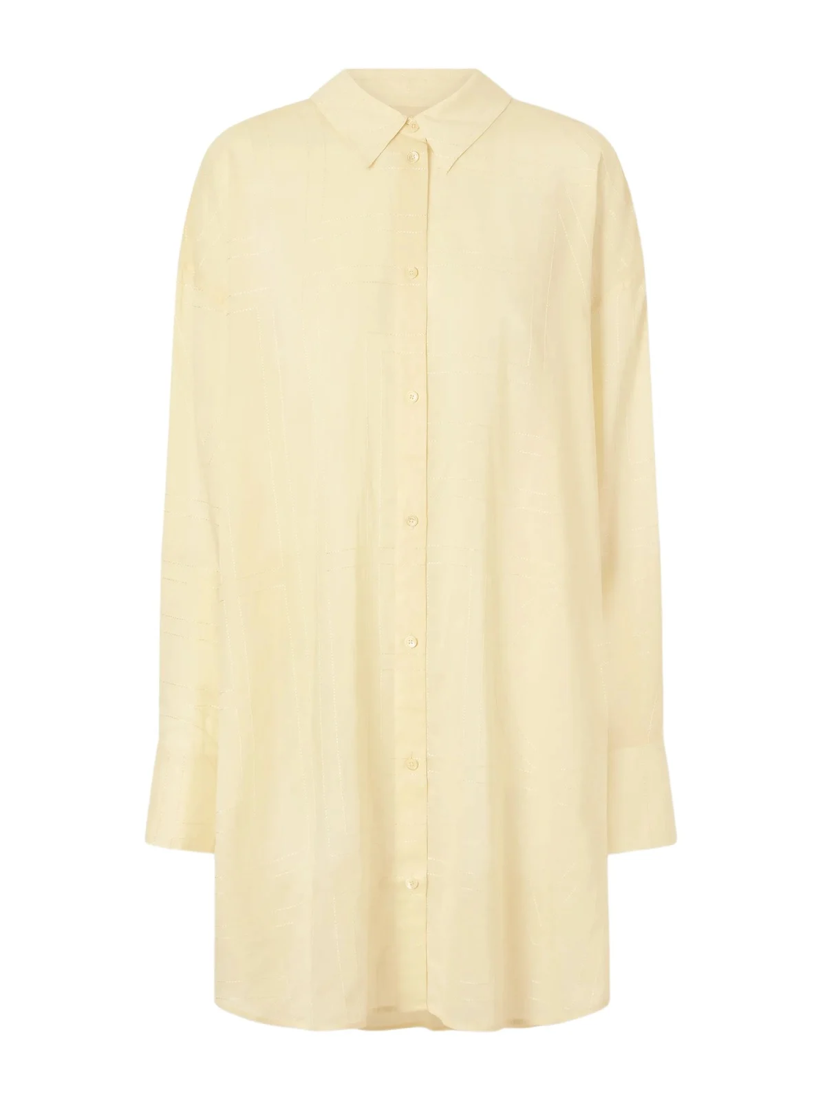 Lyocell And Cotton-blend Shirt - Yellow Lyocell And Cotton-blend Shirt - Yellow