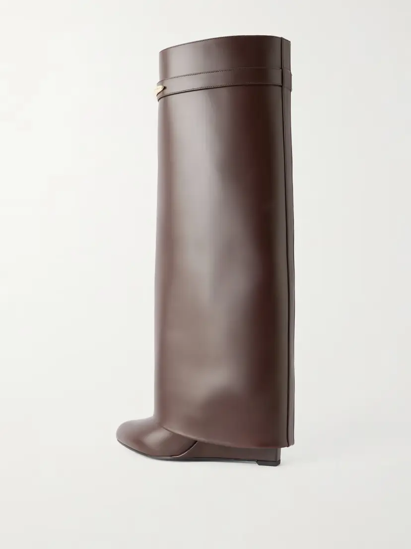 Givenchy Shark Leather Knee Boots | Thumbnail 3 Givenchy Shark Leather Knee Boots | Thumbnail 3
