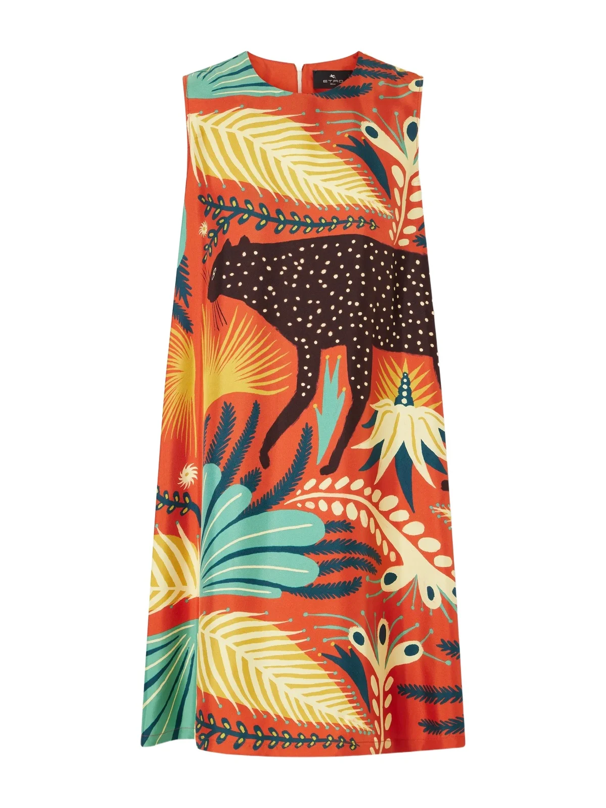 Printed Silk Mini Dress Printed Silk Mini Dress