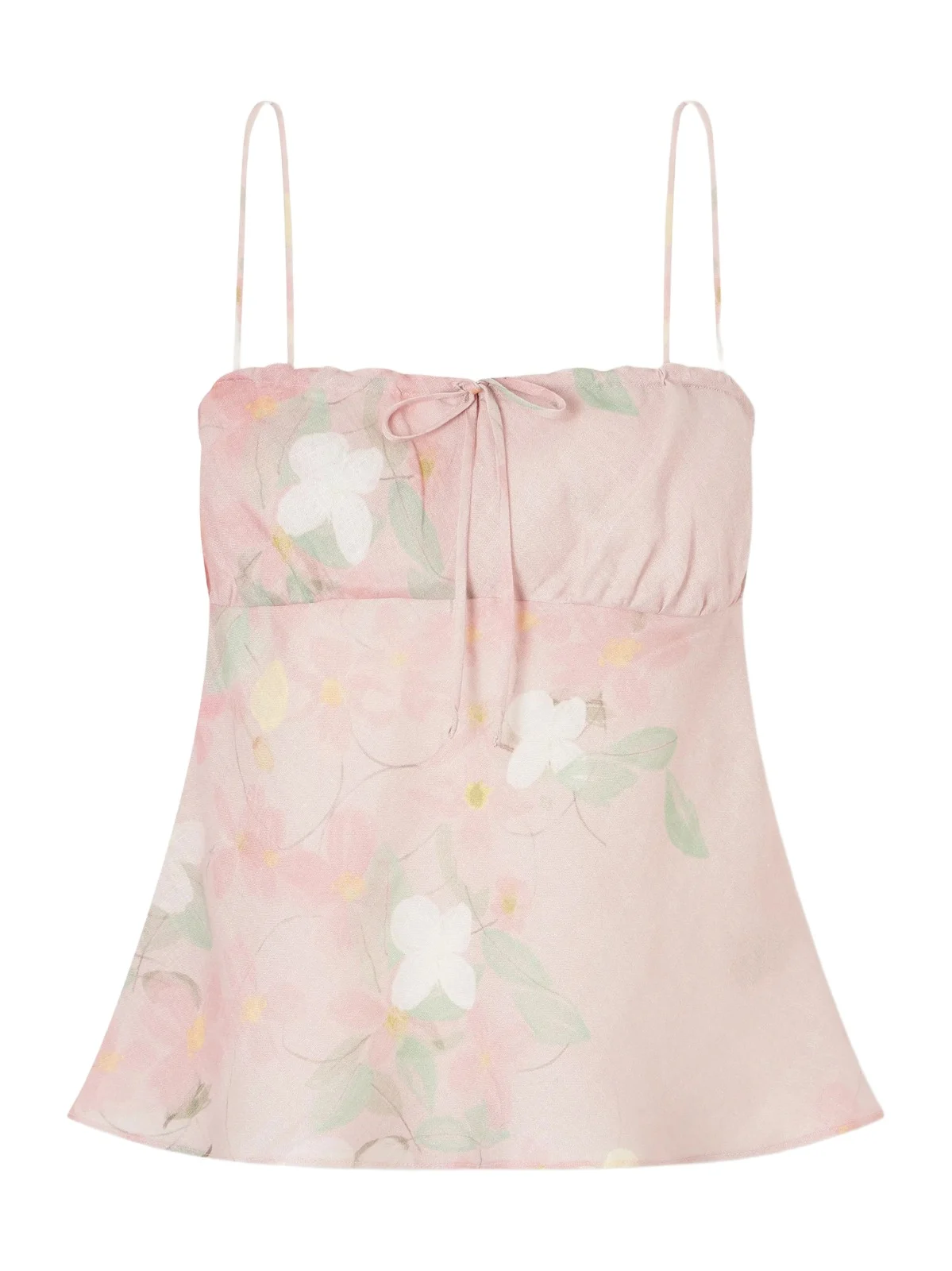 BERNADETTE Riri Floral-print Linen Camisole