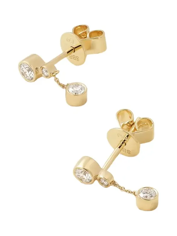 Lou Diamant 18-karat Recycled Gold Diamond Earrings Lou Diamant 18-karat Recycled Gold Diamond Earrings
