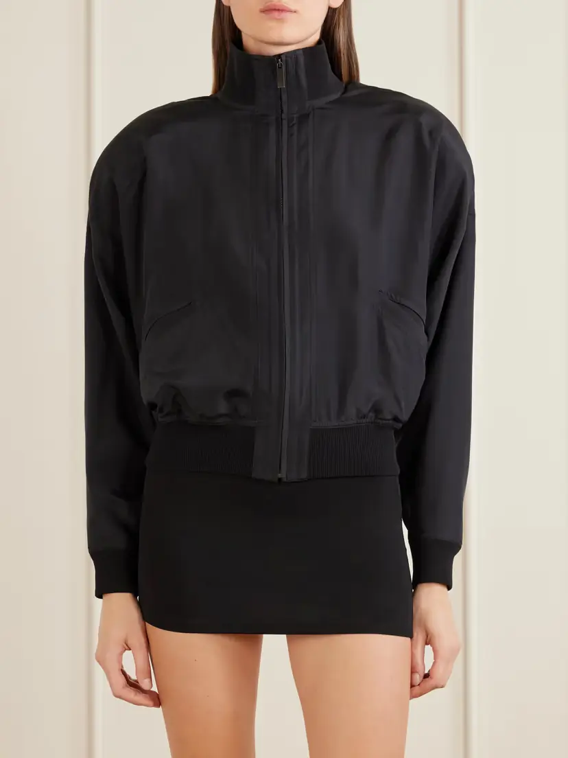 Gucci Cropped Silk Jacket | Thumbnail 3