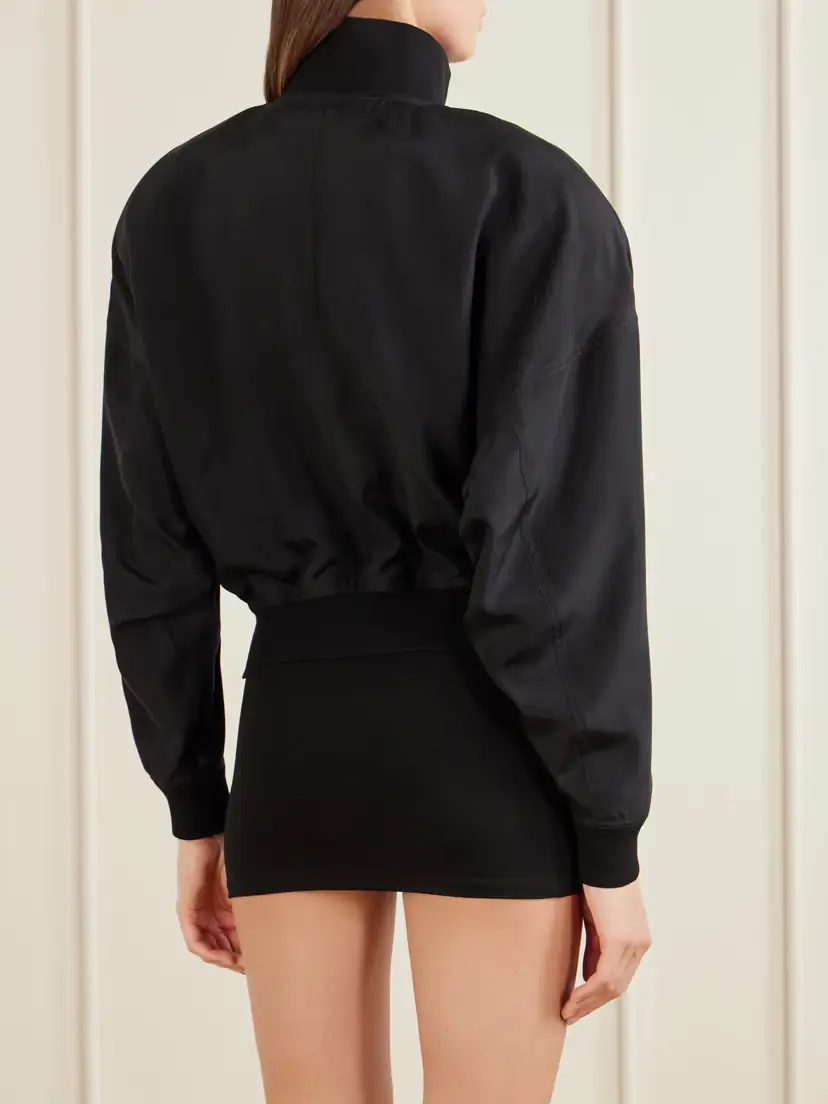 Gucci Cropped Silk Jacket | Thumbnail 4