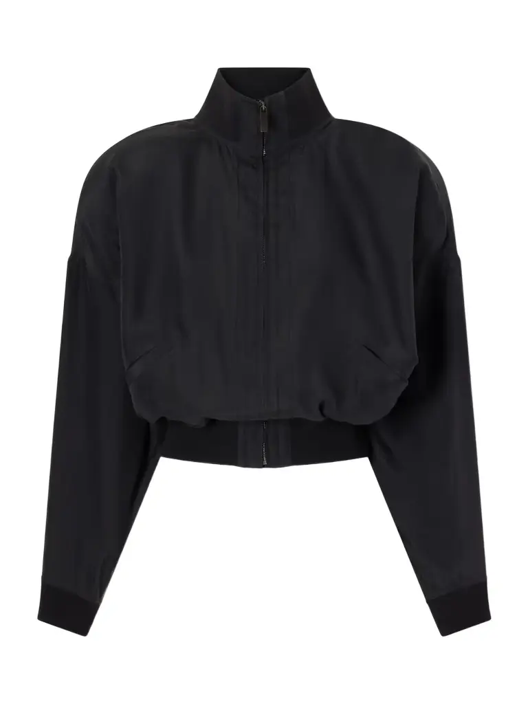 Cropped Silk Jacket