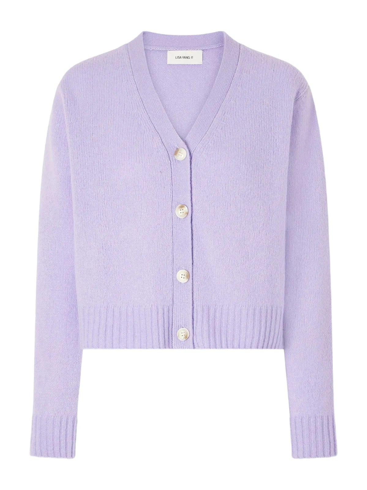 Marionette Cashmere And Silk-blend Cardigan - Purple
