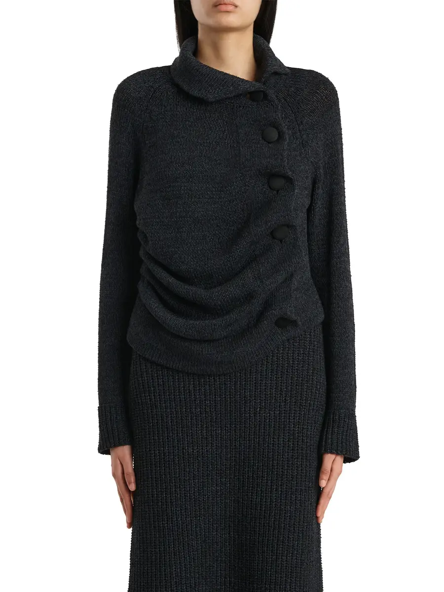 Khaite Lorrai Cotton-Silk Cardigan | Thumbnail 3 Khaite Lorrai Cotton-Silk Cardigan | Thumbnail 3