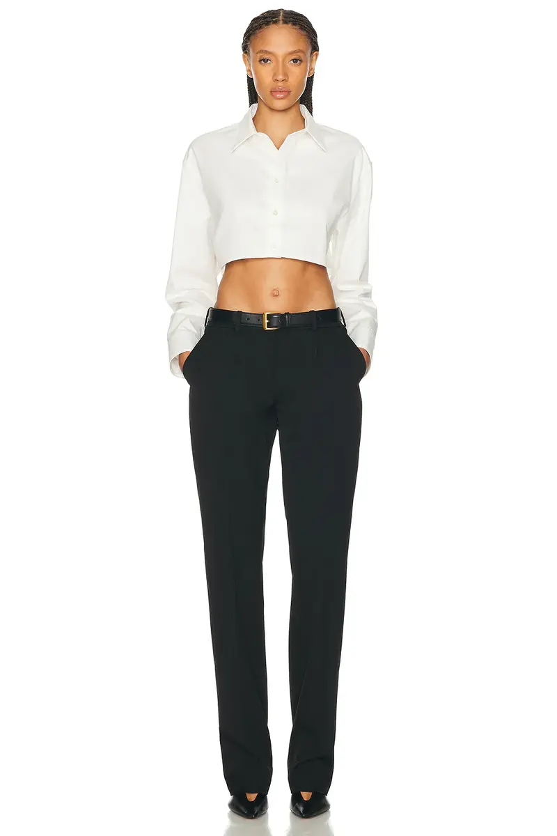Balenciaga Cropped Plastron Shirt | Thumbnail 4 Balenciaga Cropped Plastron Shirt | Thumbnail 4